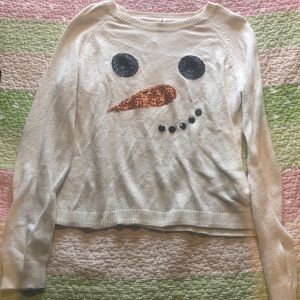 White Christmas sweater